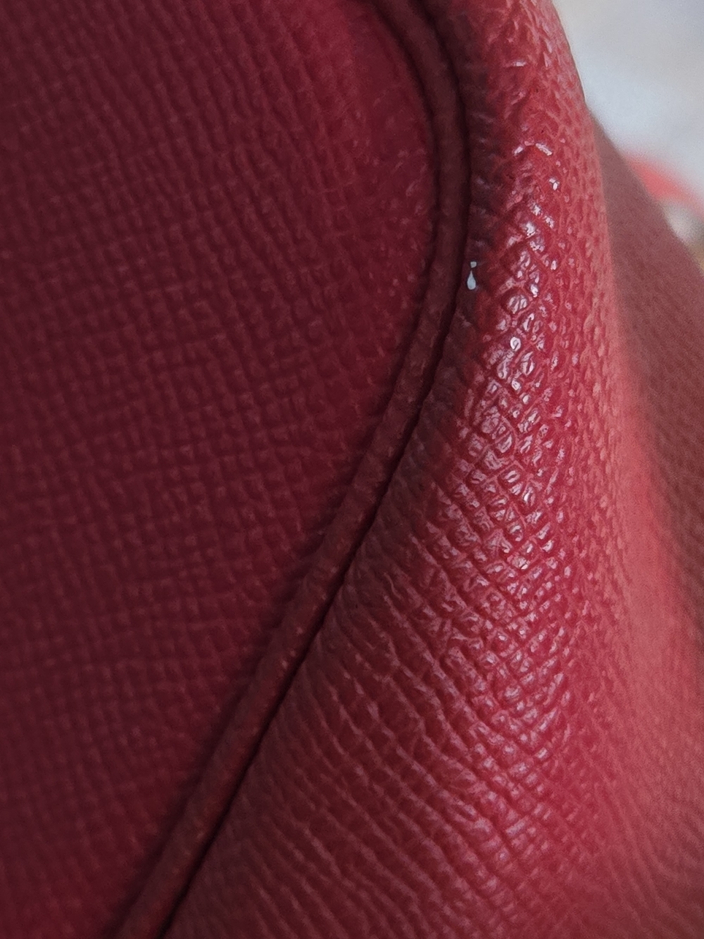 COACH Red Leather Tote Bag - Classic Shoulder Handbag - Picture 9 of 14
